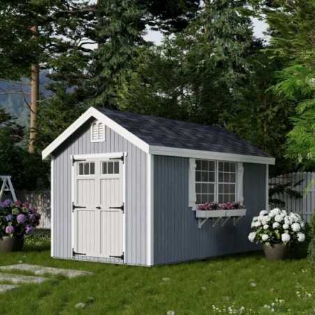 Little Cottage Co. Colonial Williamsburg 8x14 Wood Shed Kit 8x14 WCGS-PC)