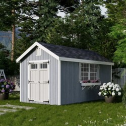 Little Cottage Co. Colonial Williamsburg 8x16 Wood Shed Kit (8x16 WCGS-PC)