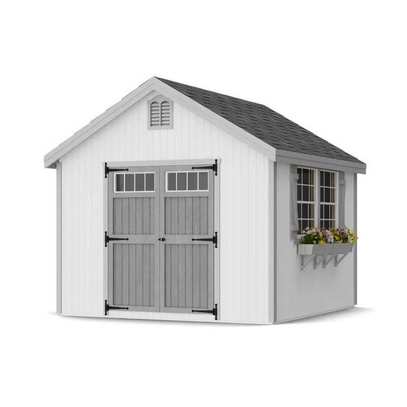 Little Cottage Co. Colonial Williamsburg 10x10 Wood Shed Kit (10x10 WCGS-PC)