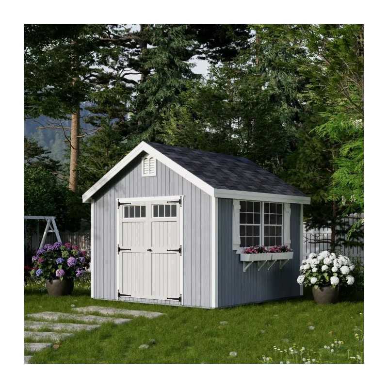 Little Cottage Co. Colonial Williamsburg 10x10 Wood Shed Kit (10x10 WCGS-PC)