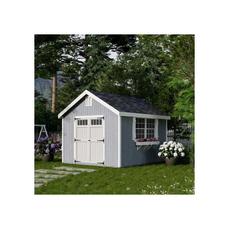 Little Cottage Co. Colonial Williamsburg 10x12 Wood Shed Kit (10x12 WCGS-PC)