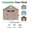 Little Cottage Co. Colonial Williamsburg 10x14 Wood Shed Kit (10x14 WCGS-PC)