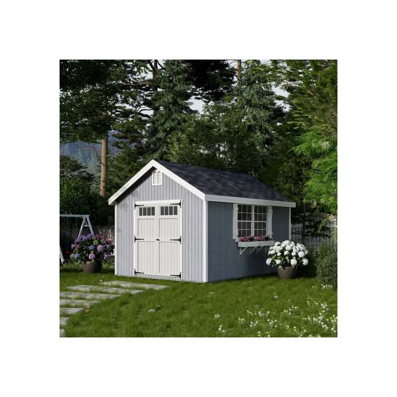 Little Cottage Co. Colonial Williamsburg 10x14 Wood Shed Kit (10x14 WCGS-PC)