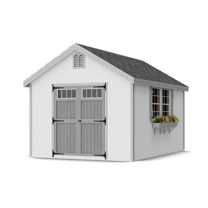 Little Cottage Co. Colonial Williamsburg 10x14 Wood Shed Kit (10x14 WCGS-PC)