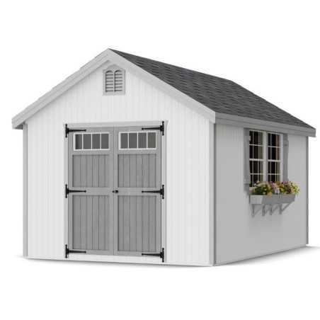 Little Cottage Co. Colonial Williamsburg 10x14 Wood Shed Kit (10x14 WCGS-PC)