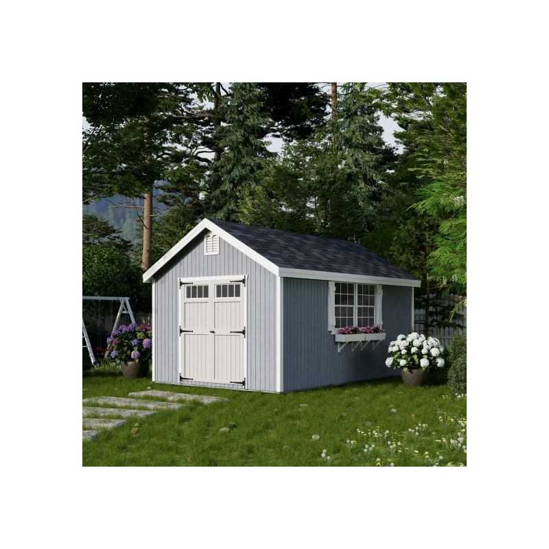 Little Cottage Co. Colonial Williamsburg 10x16 Wood Shed Kit (10x16 WCGS-PC)