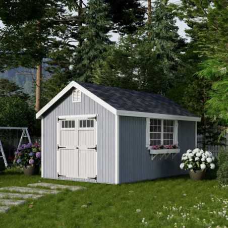 Little Cottage Co. Colonial Williamsburg 10x16 Wood Shed Kit (10x16 WCGS-PC)