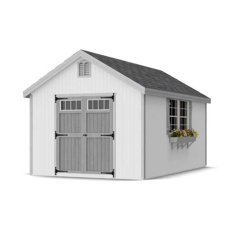 Little Cottage Co. Colonial Williamsburg 10x16 Wood Shed Kit (10x16 WCGS-PC)