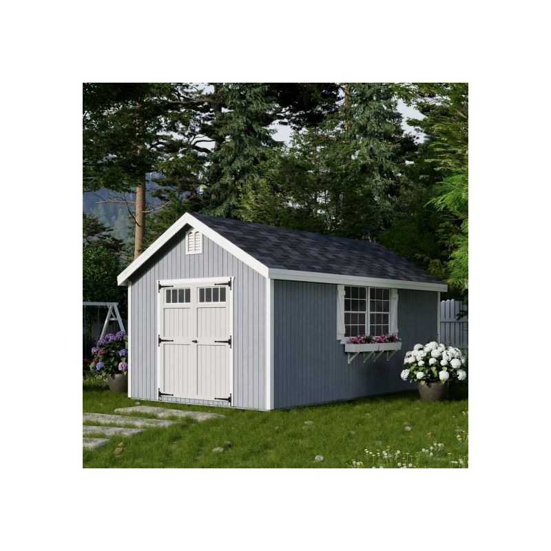 Little Cottage Co. Colonial Williamsburg 10x18 Wood Shed Kit (10x18 WCGS-PC)