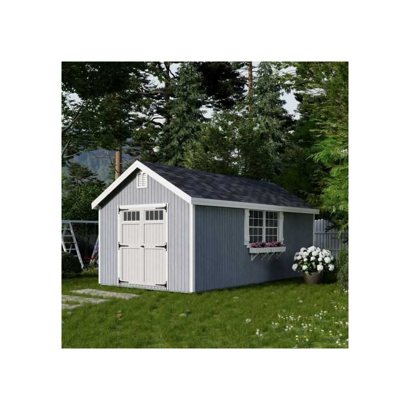 Little Cottage Co. Colonial Williamsburg 10x20 Wood Shed Kit (10x20 WCGS-PC)