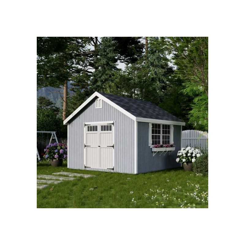Little Cottage Co. Colonial Williamsburg 12x12 Wood Shed Kit (12x12 WCGS-PC)