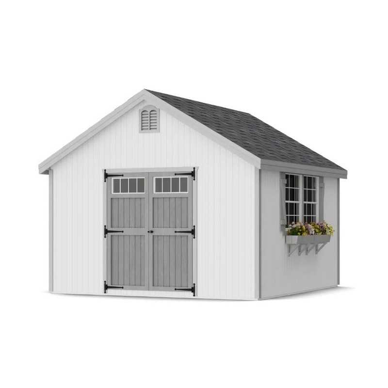 Little Cottage Co. Colonial Williamsburg 12x12 Wood Shed Kit (12x12 WCGS-PC)