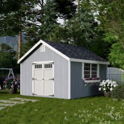 Little Cottage Co. Colonial Williamsburg 12x14 Wood Shed Kit (12x14 WCGS-PC)