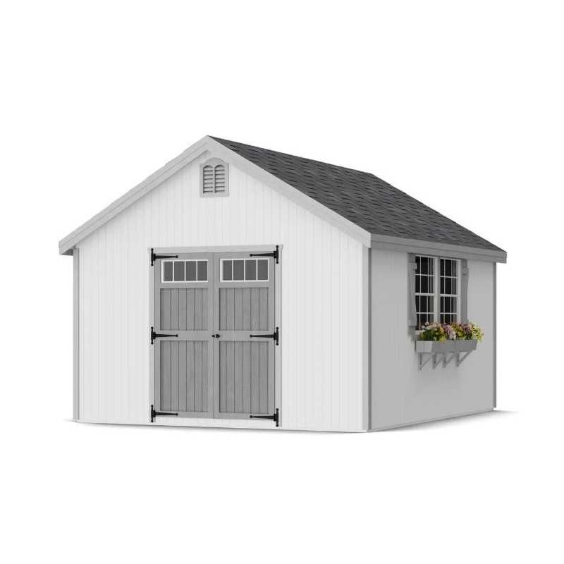 Little Cottage Co. Colonial Williamsburg 12x14 Wood Shed Kit (12x14 WCGS-PC)