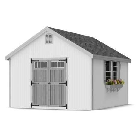 Little Cottage Co. Colonial Williamsburg 12x14 Wood Shed Kit (12x14 WCGS-PC)