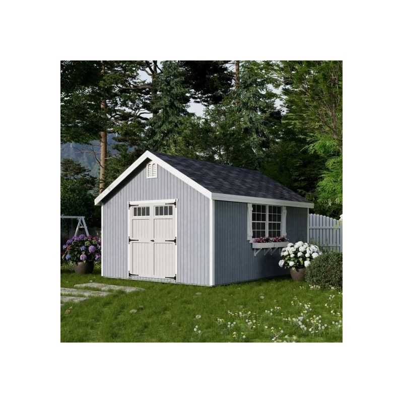 Little Cottage Co. Colonial Williamsburg 12x16 Wood Shed Kit (12x16 WCGS-PC)