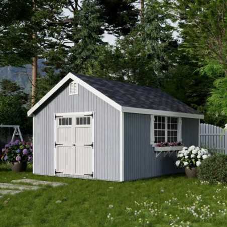 Little Cottage Co. Colonial Williamsburg 12x16 Wood Shed Kit (12x16 WCGS-PC)