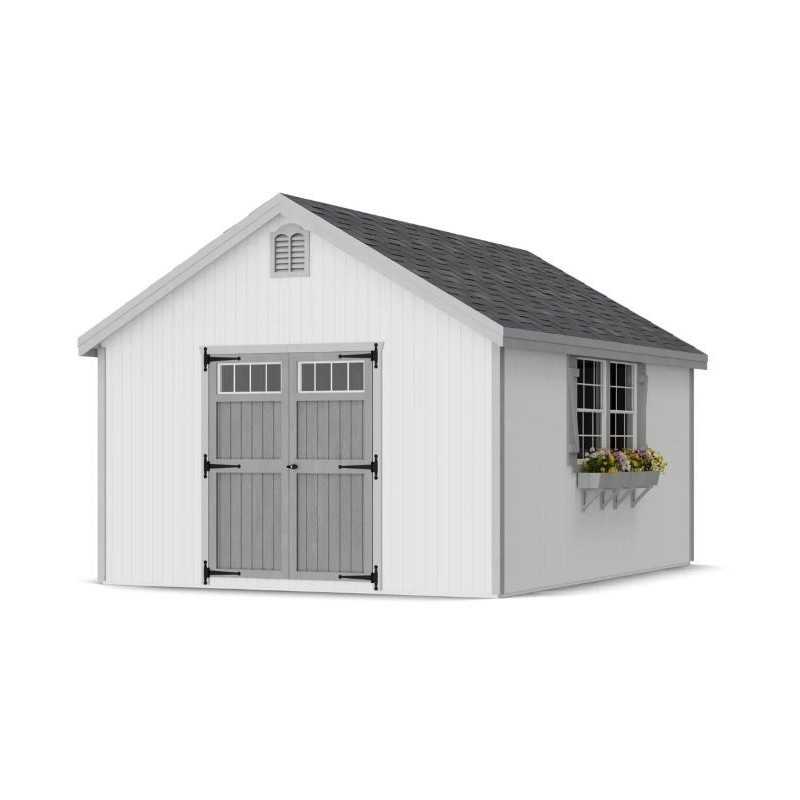 Little Cottage Co. Colonial Williamsburg 12x16 Wood Shed Kit (12x16 WCGS-PC)