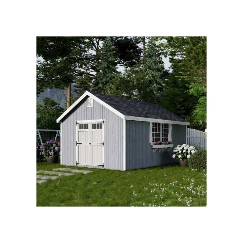 Little Cottage Co. Colonial Williamsburg 12x18 Wood Shed Kit (12x18 WCGS-PC)