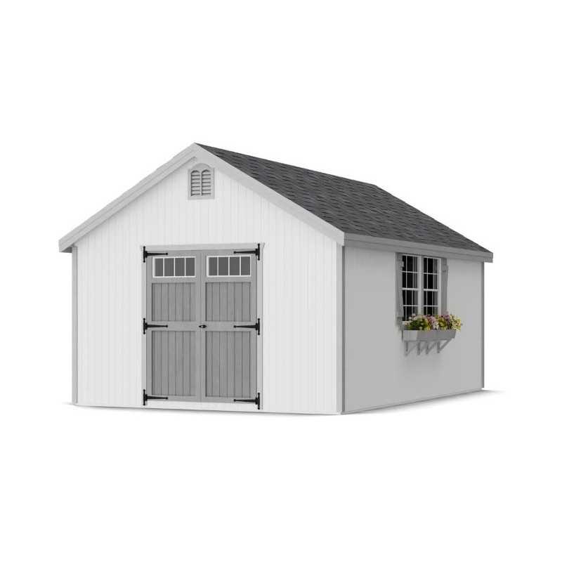 Little Cottage Co. Colonial Williamsburg 12x18 Wood Shed Kit (12x18 WCGS-PC)