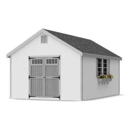Little Cottage Co. Colonial Williamsburg 12x18 Wood Shed Kit (12x18 WCGS-PC)