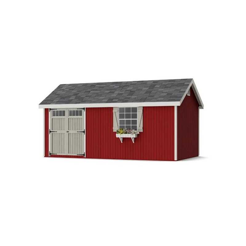 Little Cottage Co. Colonial Pinehurst 10x18 Wood Storage Shed Kit (10x18 PCGS-PC)