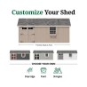 Little Cottage Co. Colonial Pinehurst 10x20 Wood Storage Shed Kit (10x20 PCGS-PC)