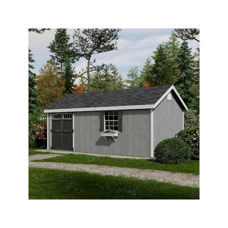 Little Cottage Co. Colonial Pinehurst 10x20 Wood Storage Shed Kit (10x20 PCGS-PC)