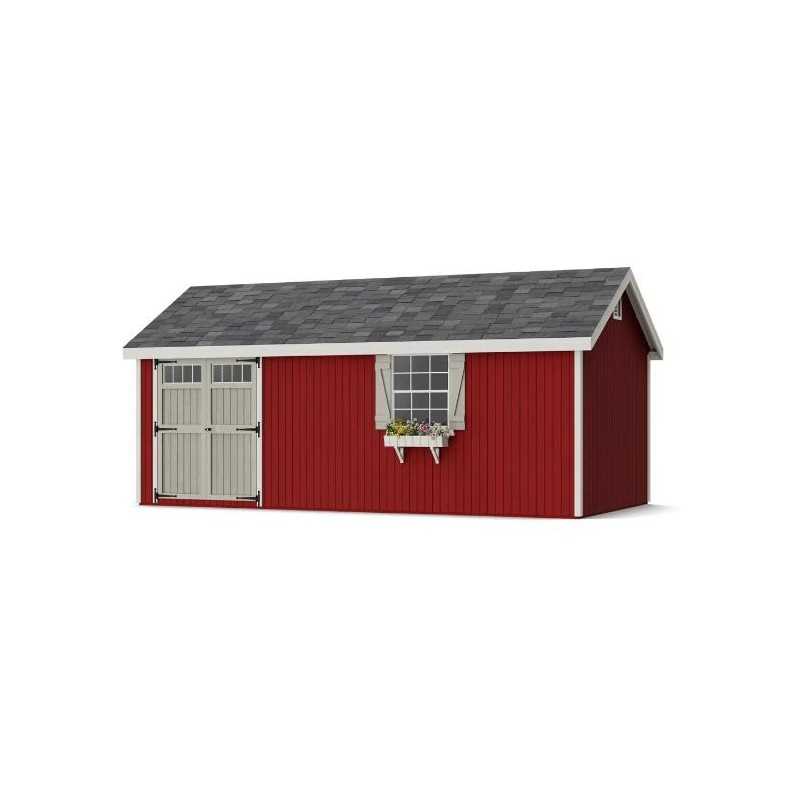 Little Cottage Co. Colonial Pinehurst 10x20 Wood Storage Shed Kit (10x20 PCGS-PC)