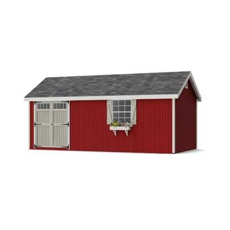 Little Cottage Co. Colonial Pinehurst 10x20 Wood Storage Shed Kit (10x20 PCGS-PC)