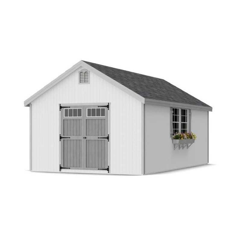 Little Cottage Co. Colonial Williamsburg 12x20 Wood Shed Kit (12x20 WCGS-PC)