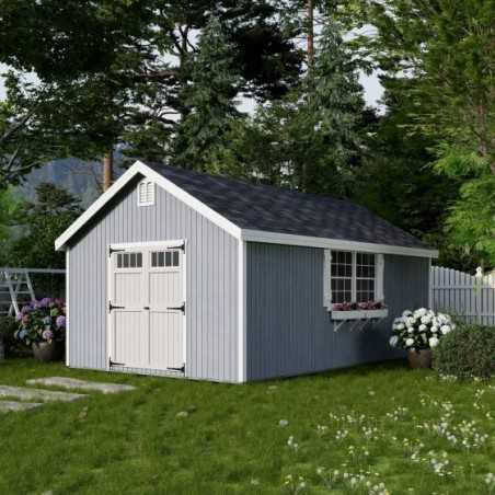 Little Cottage Co. Colonial Williamsburg 12x20 Wood Shed Kit (12x20 WCGS-PC)
