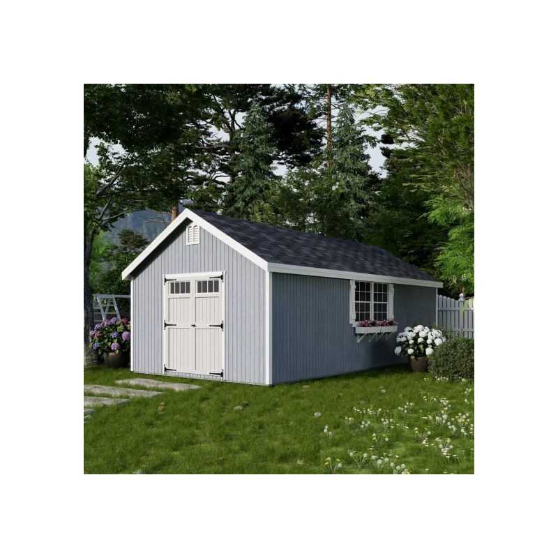 Little Cottage Co. Colonial Williamsburg 12x24 Wood Shed Kit (12x24 WCGS-PC)