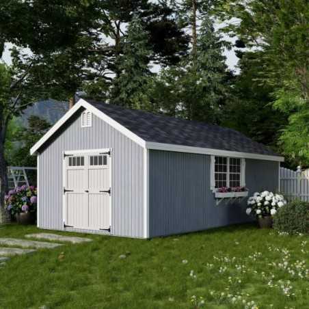 Little Cottage Co. Colonial Williamsburg 12x24 Wood Shed Kit (12x24 WCGS-PC)