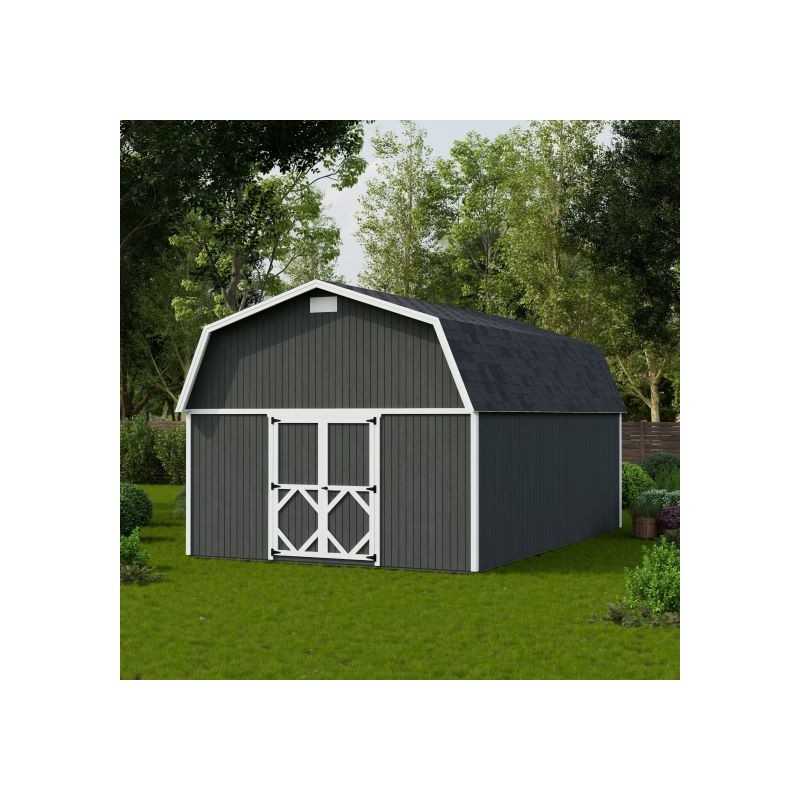 Little Cottage Co. 14x22 Classic Gambrel Large Barn Shed Kit (14x22 CGLB-PC)
