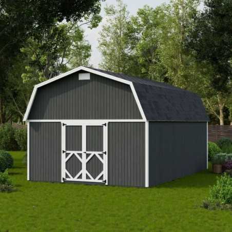 Little Cottage Co. 14x22 Classic Gambrel Large Barn Shed Kit (14x22 CGLB-PC)