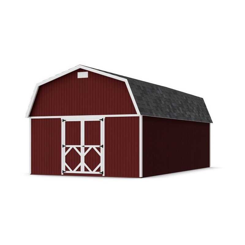 Little Cottage Co. 14x26 Classic Gambrel Large Barn Shed Kit (14x26 CGLB-PC)