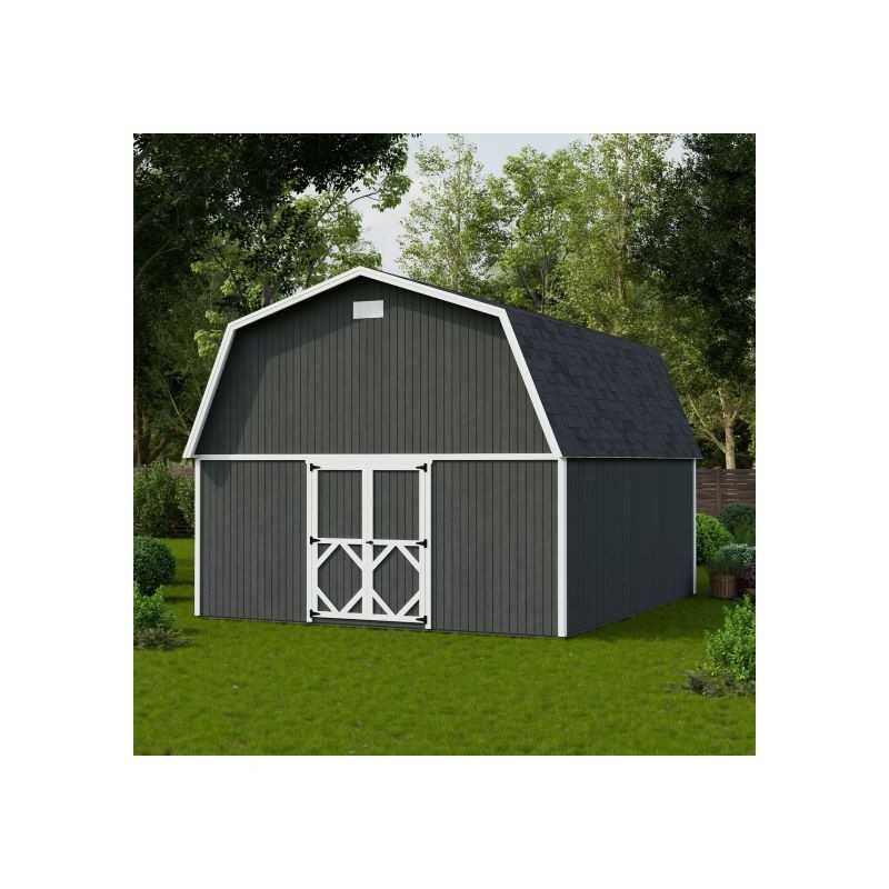 Little Cottage Co. 16x1 Classic Gambrel Large Barn Shed Kit (16x18 CGLB-PC)