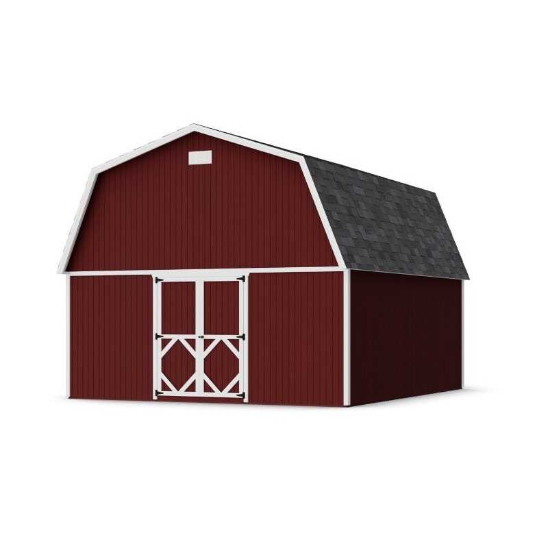 Little Cottage Co. 16x1 Classic Gambrel Large Barn Shed Kit (16x18 CGLB-PC)