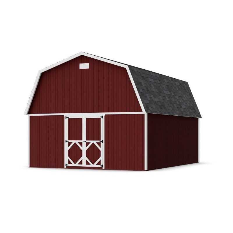 Little Cottage Co. 16x20 Classic Gambrel Large Barn Shed Kit (16x20 CGLB-PC)