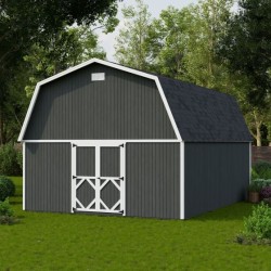 Little Cottage Co. 16x22 Classic Gambrel Large Barn Shed Kit (16x22 CGLB-PC)