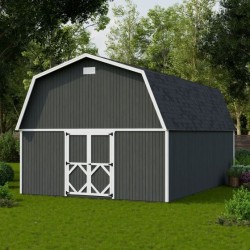 Little Cottage Co. 16x24 Classic Gambrel Large Barn Shed Kit (16x24 CGLB-PC)