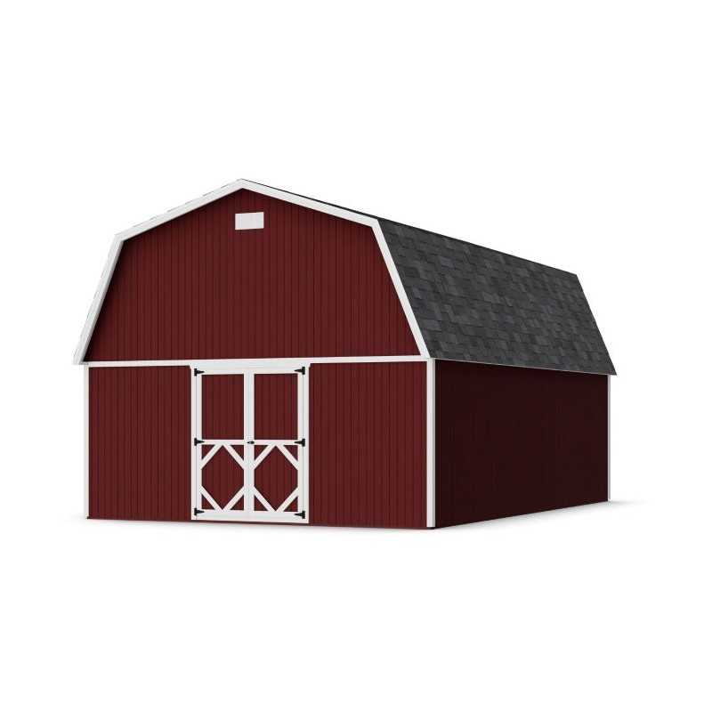Little Cottage Co. 16x24 Classic Gambrel Large Barn Shed Kit (16x24 CGLB-PC)