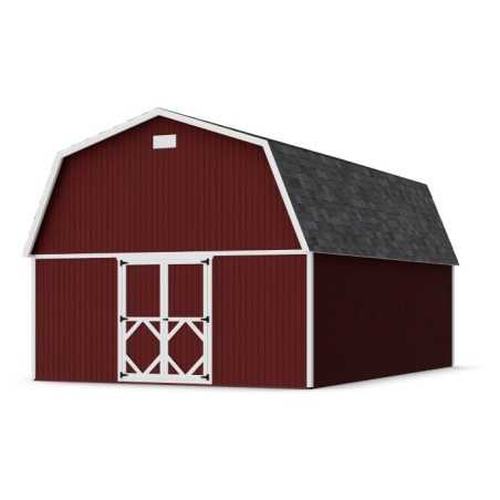 Little Cottage Co. 16x24 Classic Gambrel Large Barn Shed Kit (16x24 CGLB-PC)
