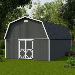 Little Cottage Co. 16x28 Classic Gambrel Large Barn Shed Kit (16x28 CGLB-PC)