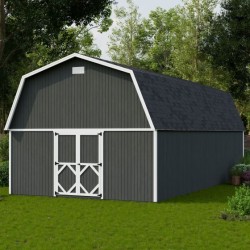 Little Cottage Co. 16x32 Classic Gambrel Large Barn Shed Kit (16x32 CGLB-PC)