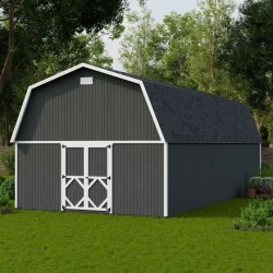 Little Cottage Co. 16x34 Classic Gambrel Large Barn Shed Kit (16x34 CGLB-PC)