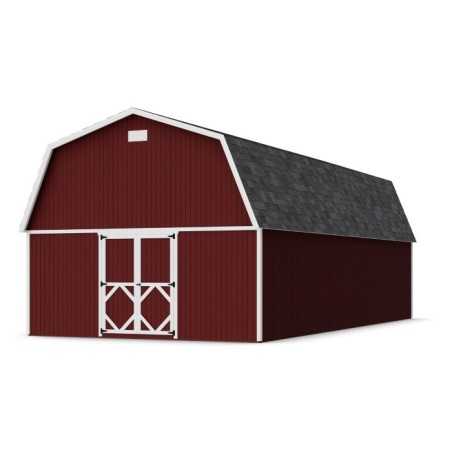 Little Cottage Co. 16x34 Classic Gambrel Large Barn Shed Kit (16x34 CGLB-PC)