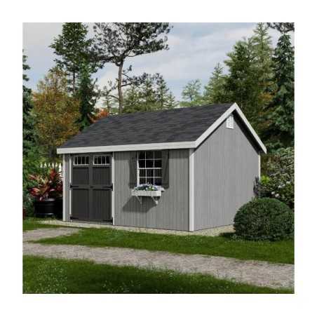 Little Cottage Co. Colonial Pinehurst 12x14 Wood Storage Shed Kit (12x14 PCGS-PC)