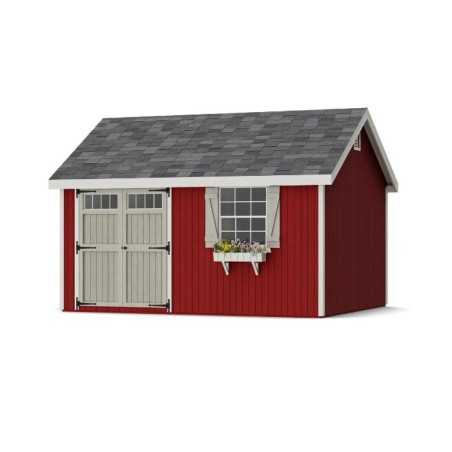 Little Cottage Co. Colonial Pinehurst 12x14 Wood Storage Shed Kit (12x14 PCGS-PC)